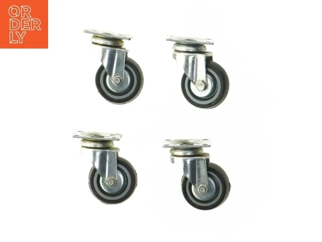 Billede 1 - Sæt af fire drejehjul (str. 7 cm og Ø 4,5 cm)