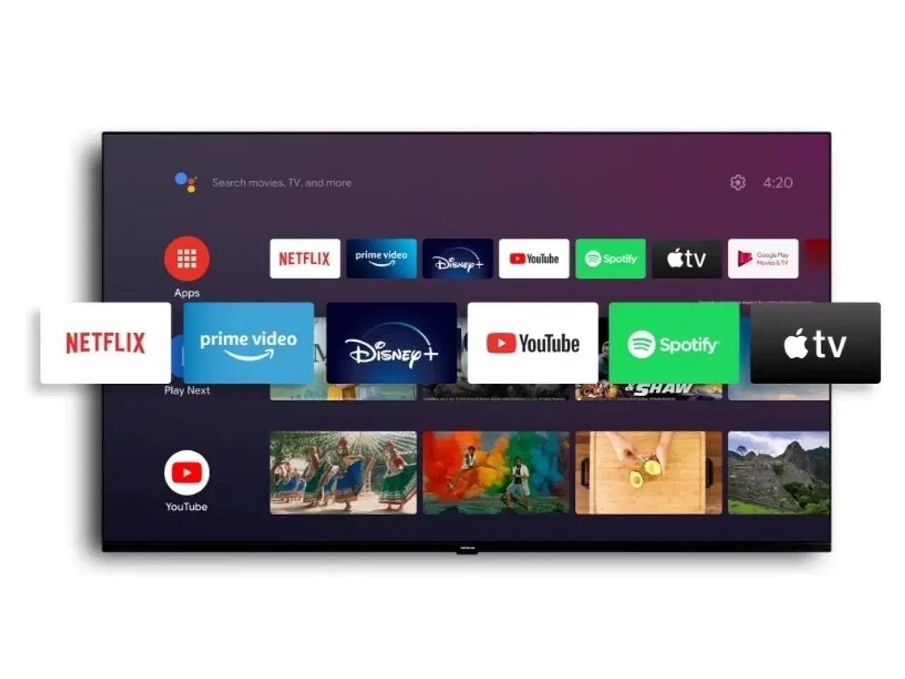 Billede 3 - 70" 4K UHD QLED Android TV med indbygget Chromecas