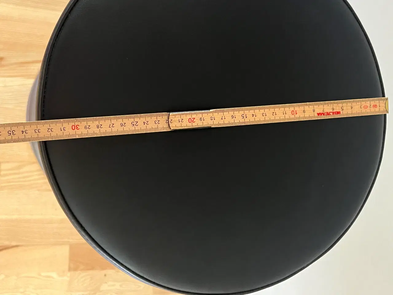 Billede 4 - Bar stol med lædersæde