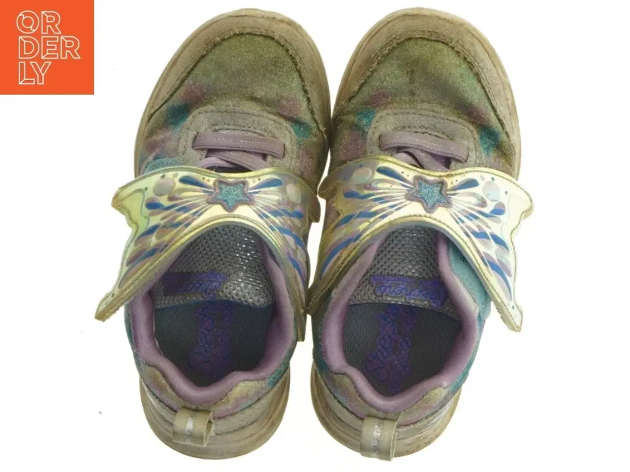 Billede 6 - Børnesko med sommerfugle detaljer fra Skechers (str. 25 )