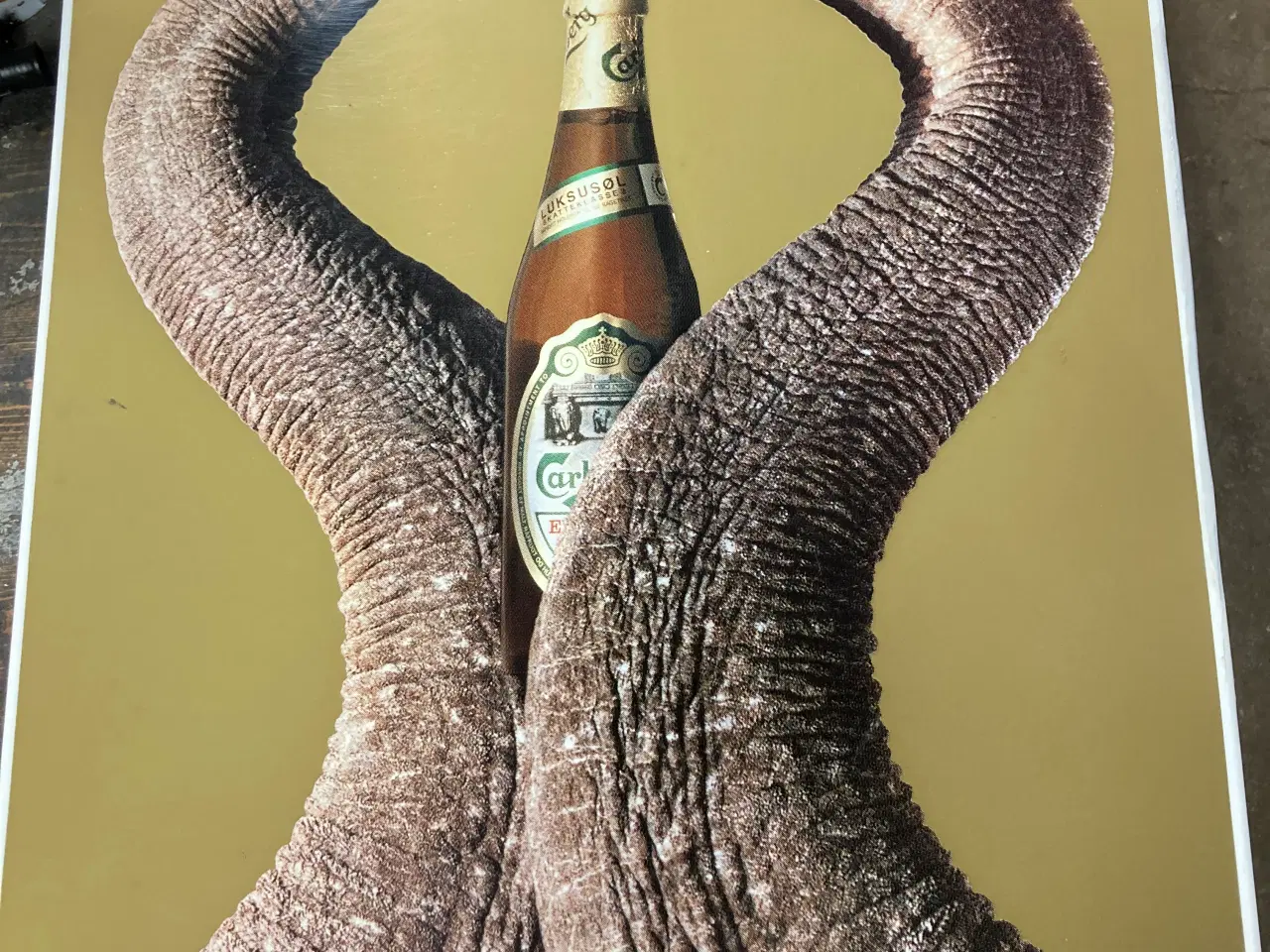 Billede 1 - Carlsberg elefant emalje skilt