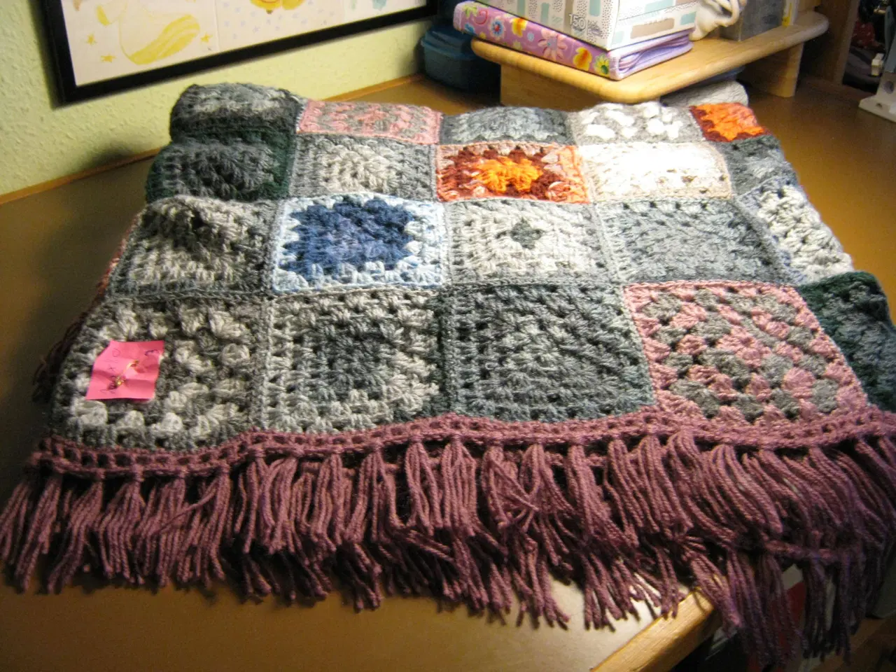 Billede 3 - Tæpper i Oldemors firkanter NYT