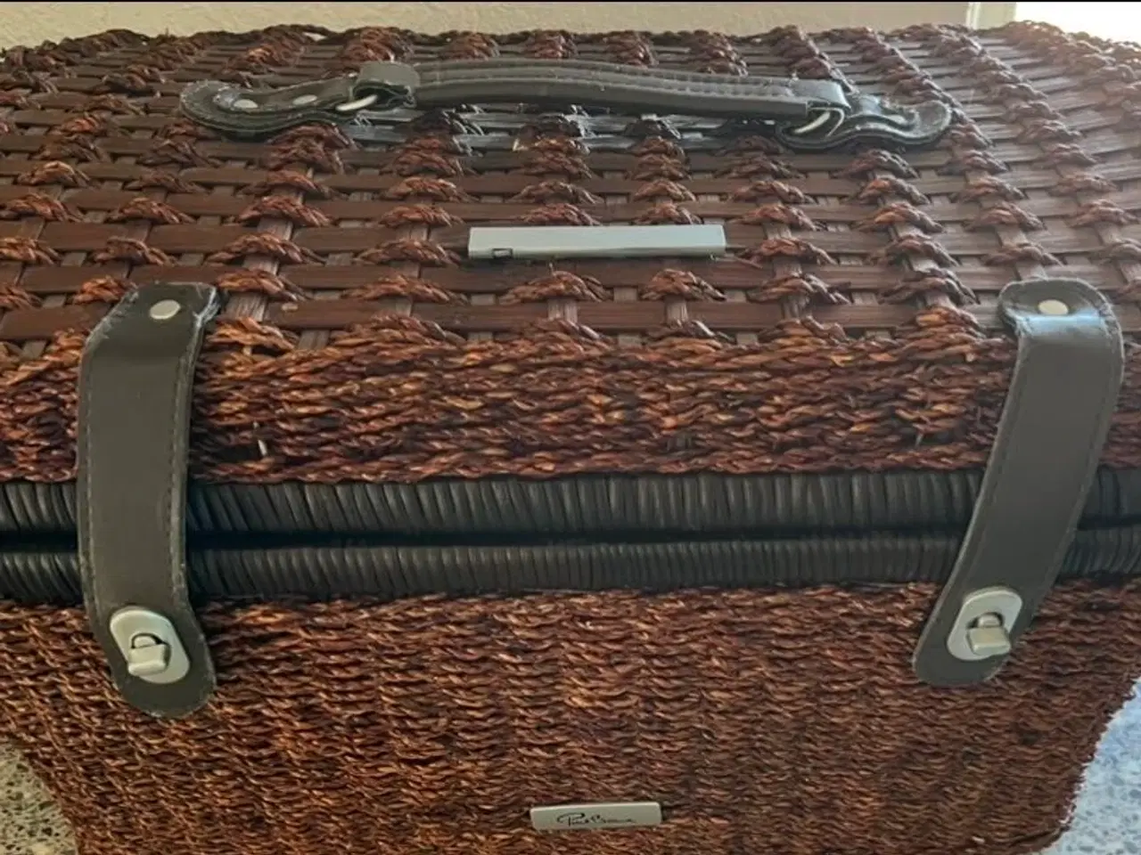 Billede 1 - Picnickurv, brun flet, Paul Bocuse