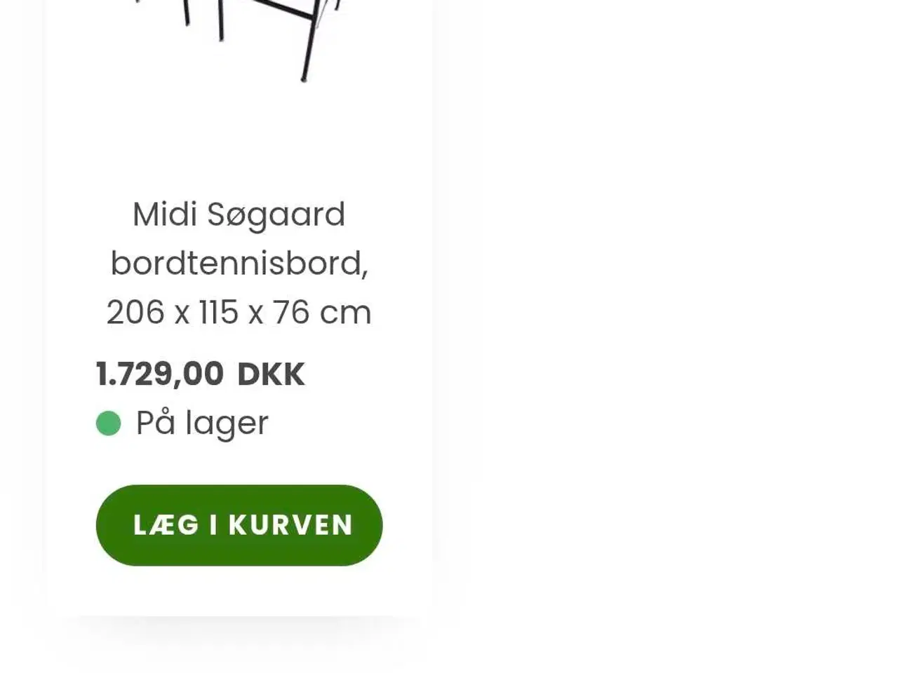 Billede 2 - Bordtennis bord "midi"