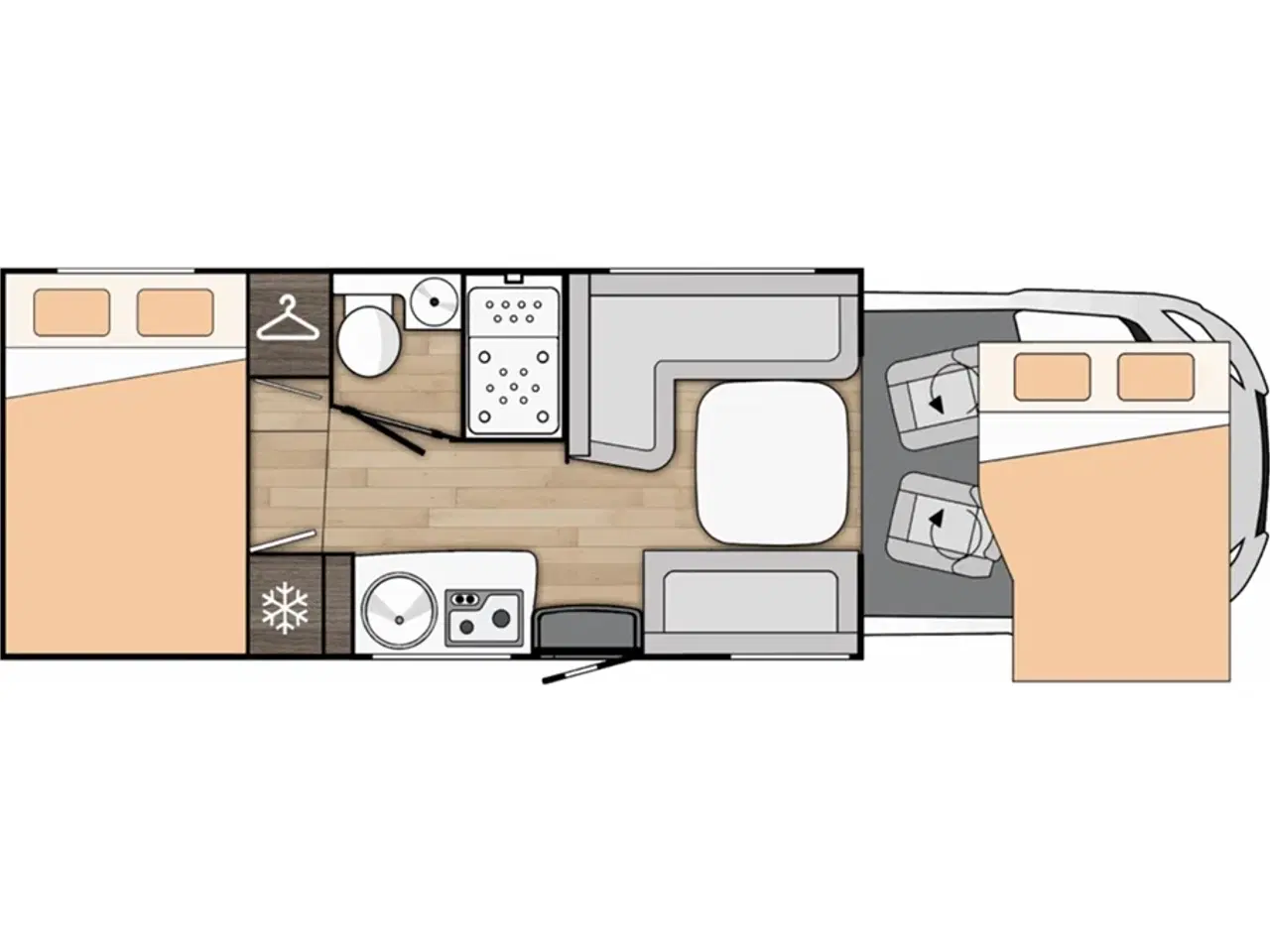 Billede 2 - 2026 - Benimar Tessoro 444 Camperen med masser af alt hvad du ønsker dig