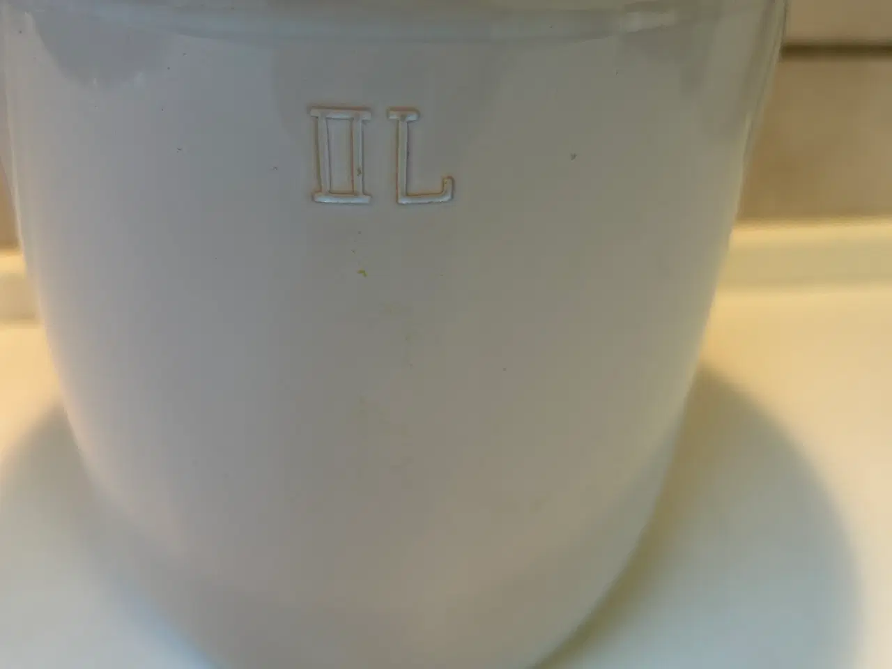 Billede 3 - Hvid sylte krukke 2 L