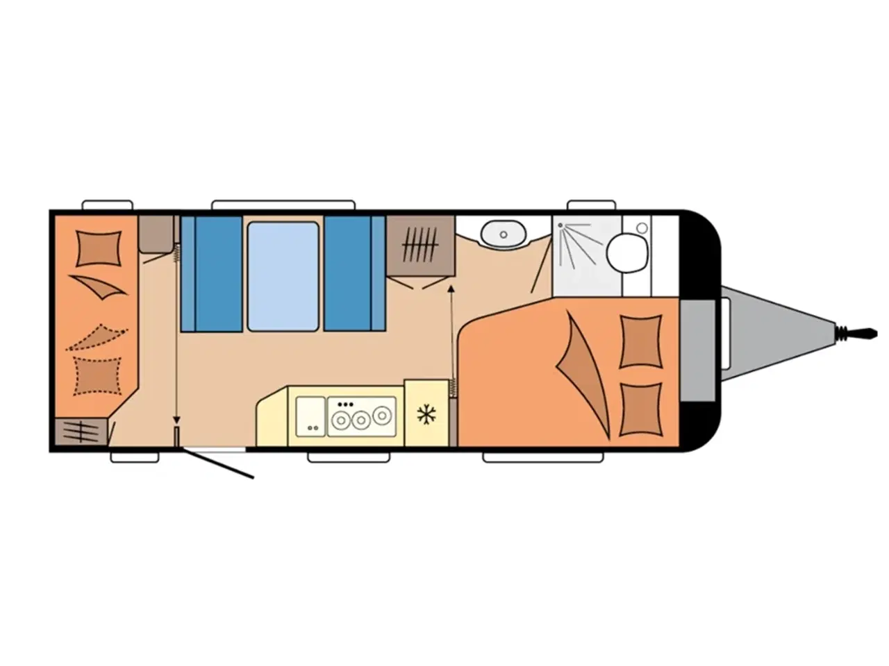 Billede 2 - 2026 - Hobby De Luxe 540 KMFe   2026 Hobby De Luxe 540 KMFe - Se den senere hos Camping-Specialisten.dk