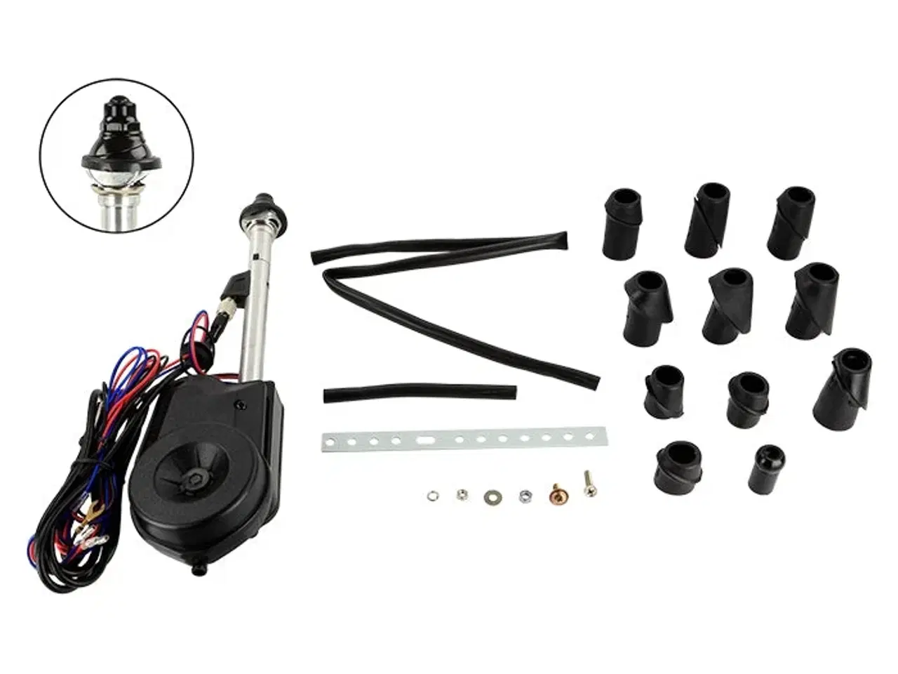 Billede 1 - Universal teleskop motorantenne AM/FM automatisk sort