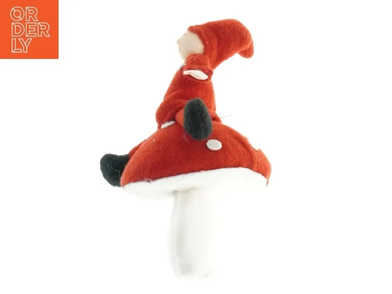 Billede 3 - Filtet nisse på svamp figur (str. 15x8 cm)