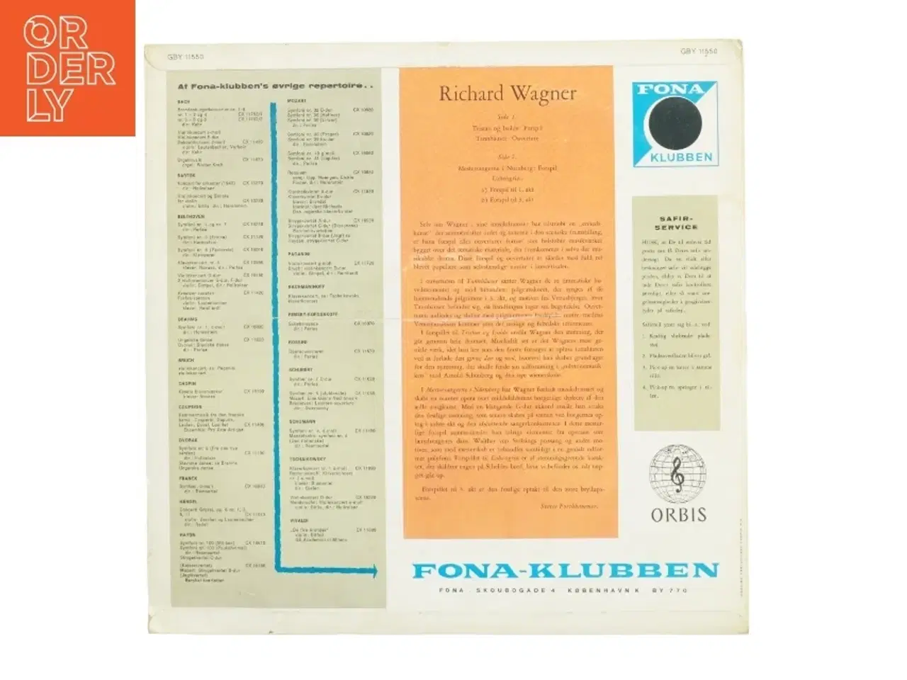 Billede 2 - Musik af Richard Wagner udvalgt af Fona (LP)