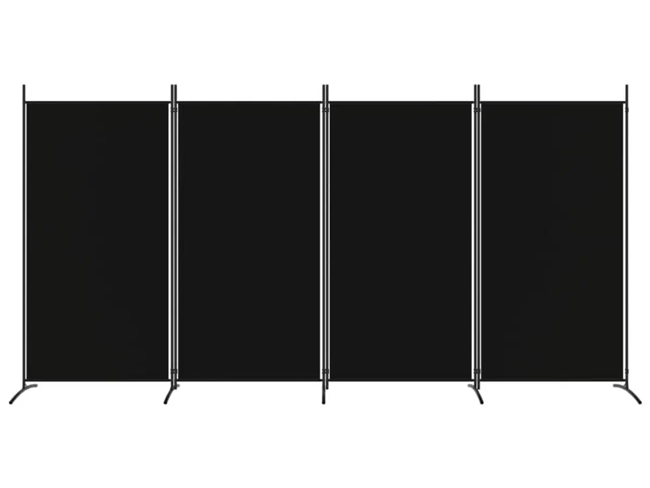 Billede 3 - 4-panels rumdeler 346x180 cm stof sort