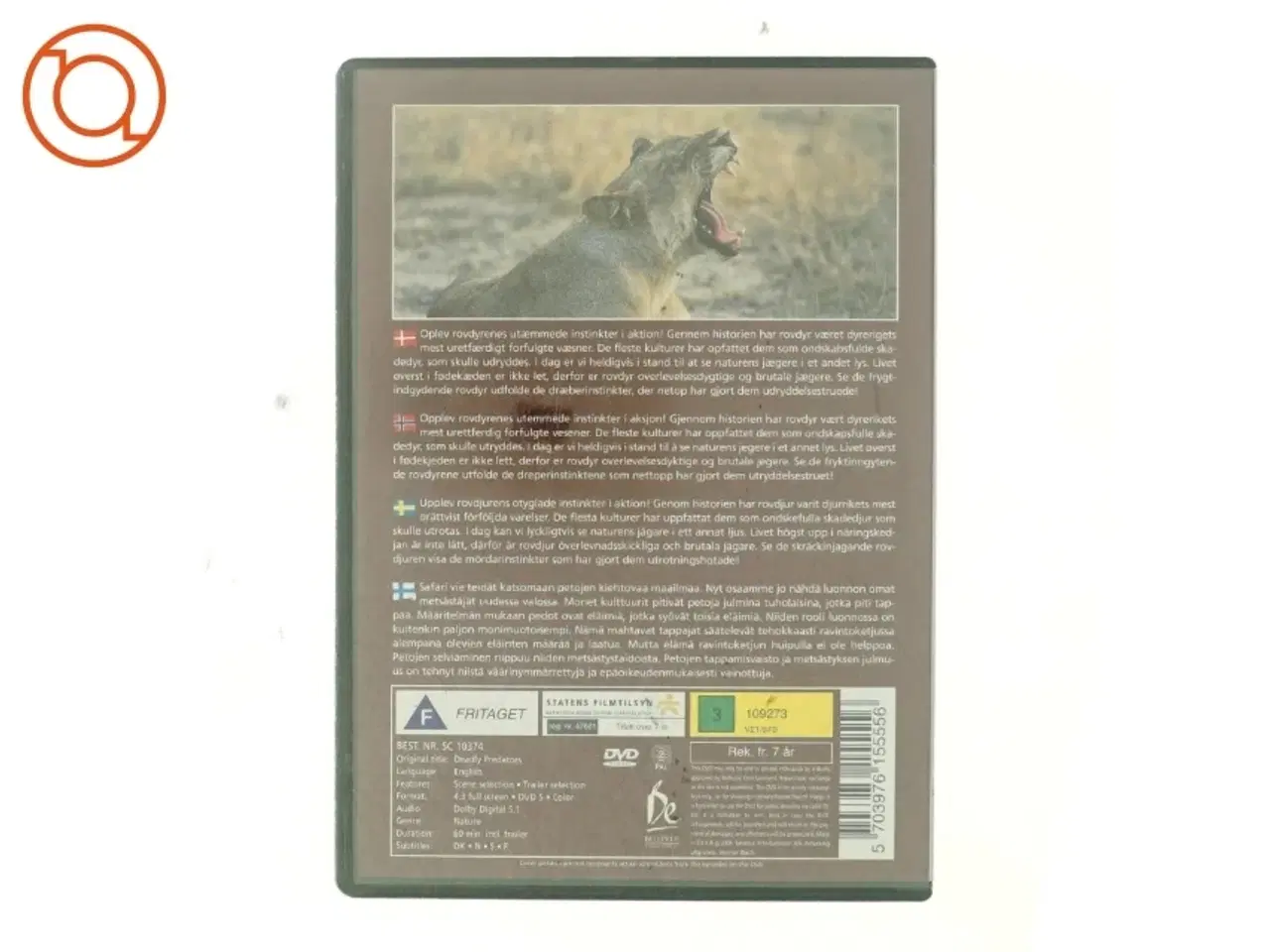 Billede 3 - Deadly predators DVD