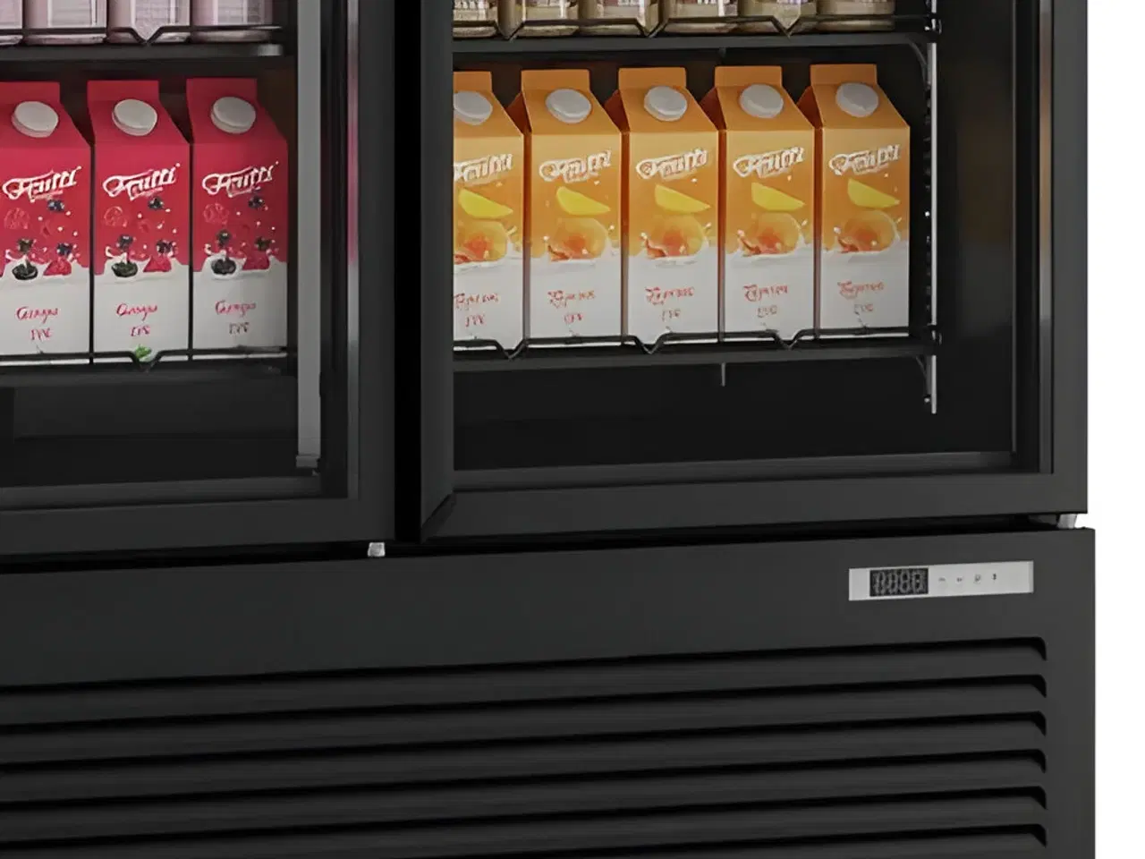 Billede 3 - Stort 3-Dørs Displaykøleskab (1530L) – Ventileret