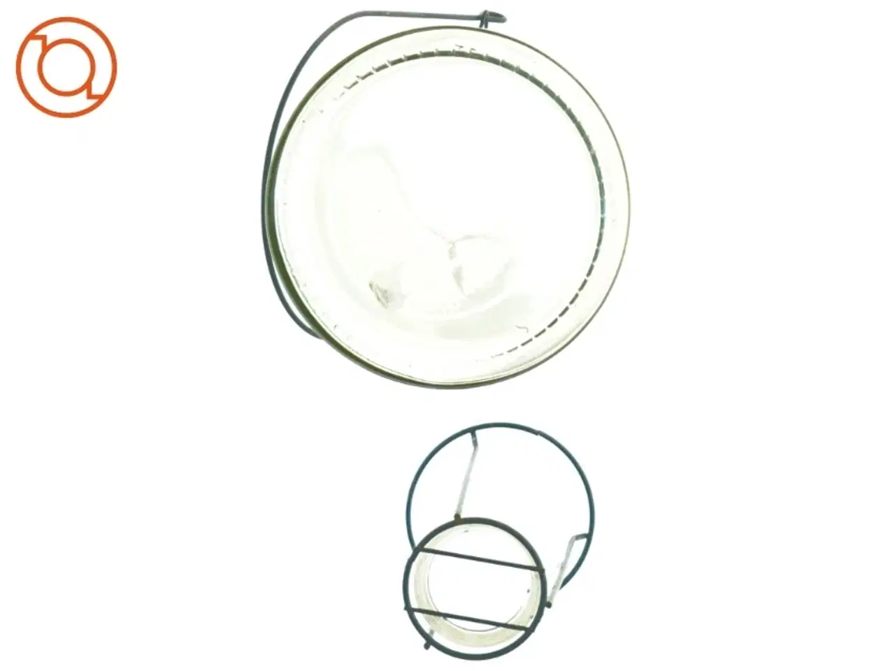 Billede 3 - Glas til fyrfadslys (str. 21 x 12 cm)