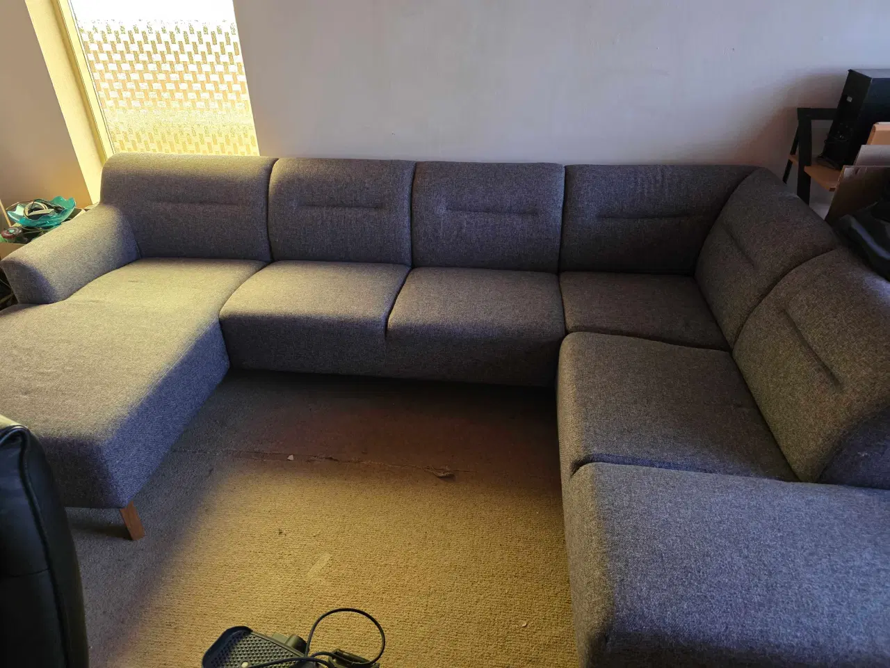 Billede 1 - 7 Pers sofa med chaiselong 