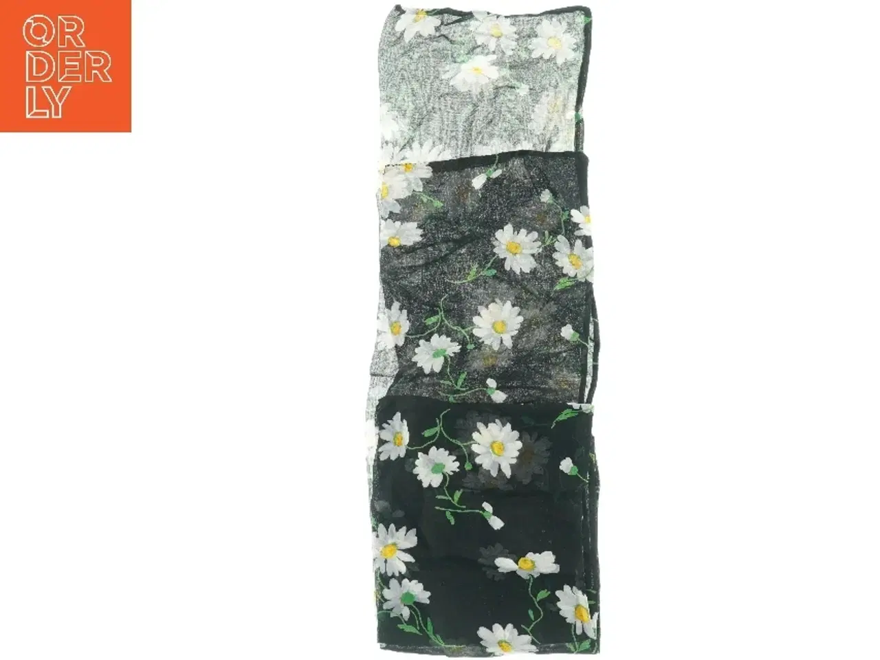 Billede 6 - Langt, blomstret tørklæde (str. 135. x 16 cm)