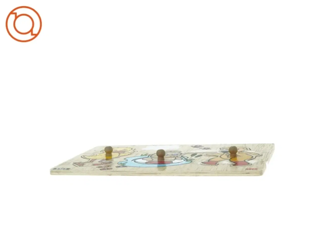 Billede 3 - Puslespil med bamse og kylling fra DR (str. 30 x 17)