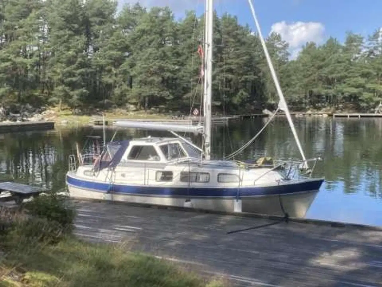 Billede 8 - Finnsailor 29 motorsejler med rullebom og furlex 