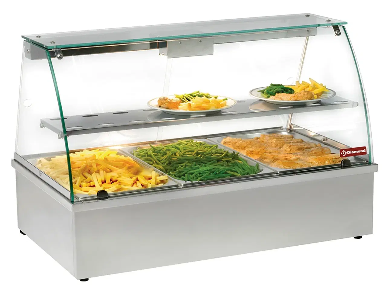 Billede 1 -  Stor Bain Marie Varmevitrine (3x GN 1/1)