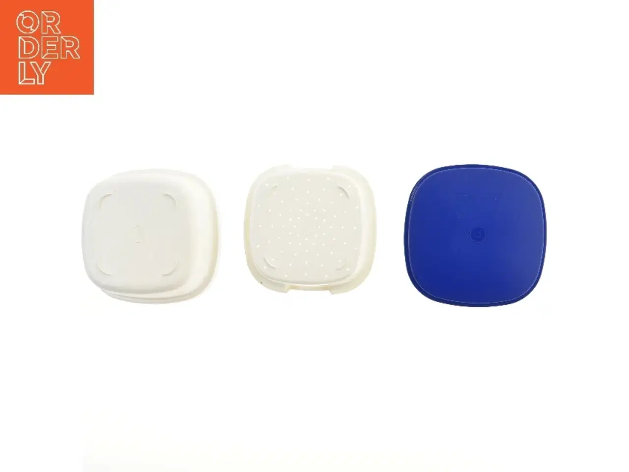 Billede 4 - Ny Tupperware madkasse med blå låg (str. 23x23x12 cm)