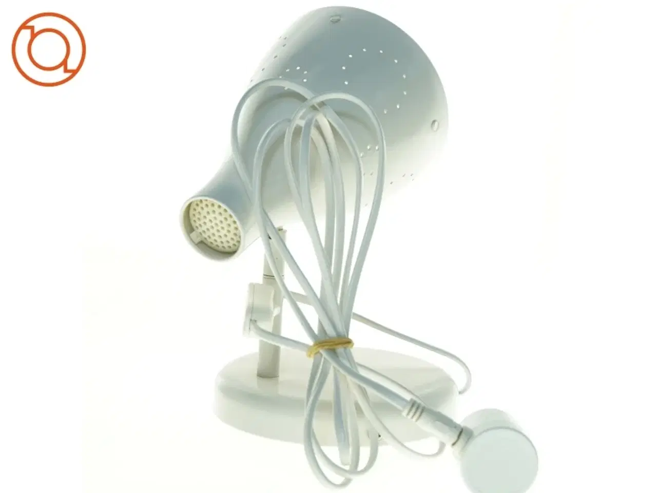 Billede 5 - Hvid bordlampe (str. 20 x 17 25 cm)