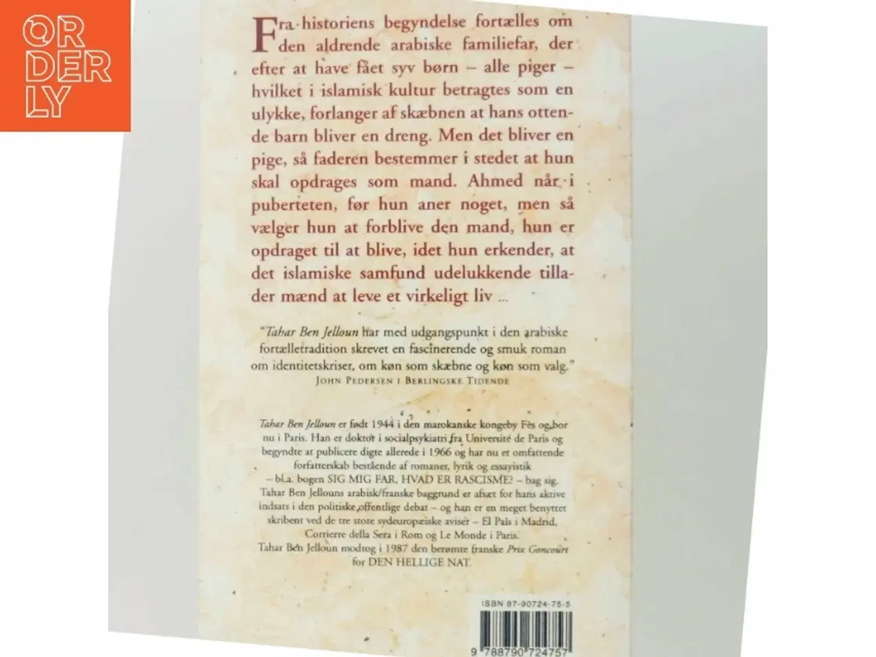 Billede 3 - Sandbarnet & Den hellige nat : to romaner af Tahar Ben Jelloun (Bog)