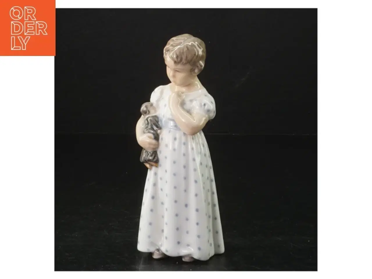 Billede 1 - Porcelænsfigur af pige fra B&G (str. 15 cm)