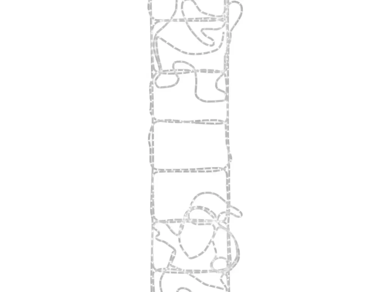 Billede 3 - Julemand på stige julefigur 552 LED'er 50x200 cm