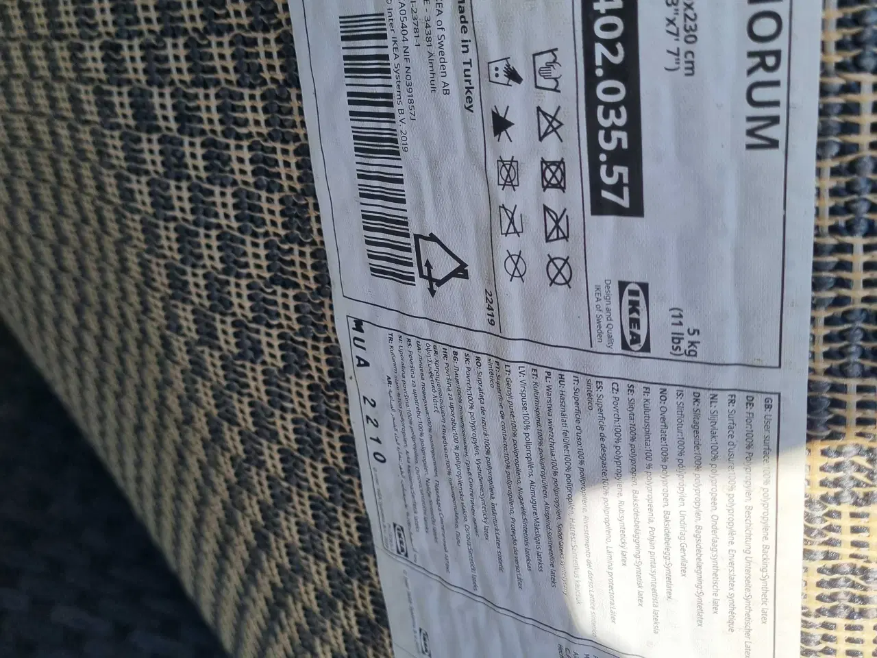 Billede 2 - Ikea tæppe str 160×230