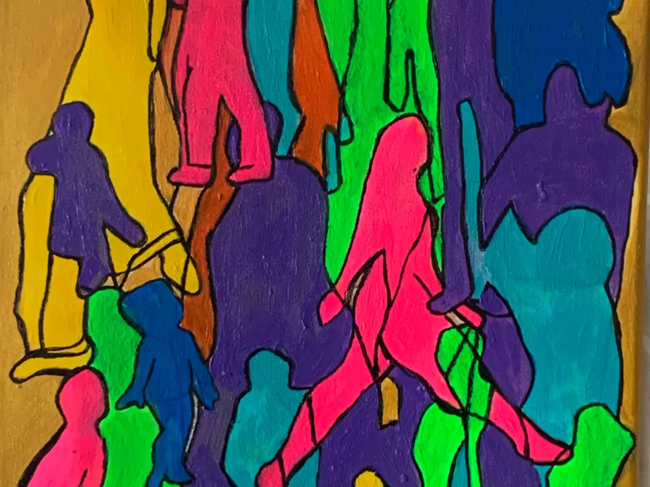 Billede 1 - Akrylbilled 30x40, Sjæledans.