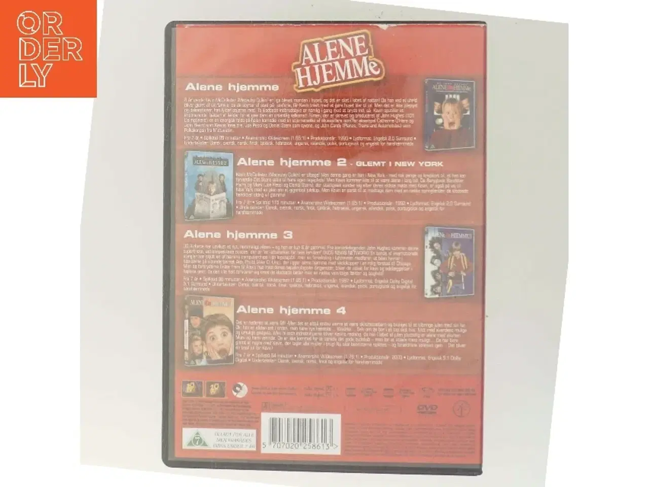 Billede 3 - Alene Hjemme 1-4 med Macaulay Culkin (DVD)