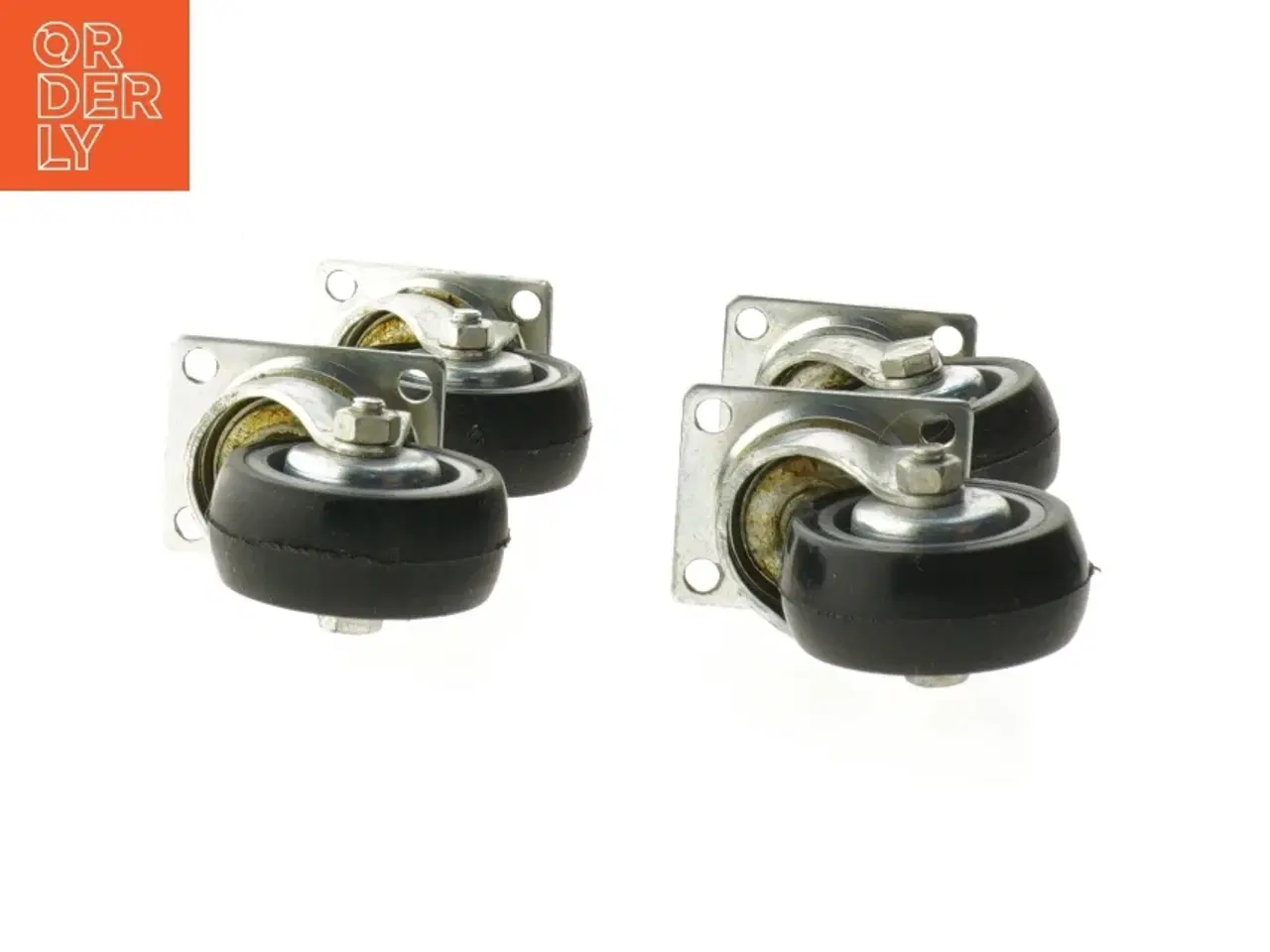 Billede 5 - Sæt af fire drejehjul (str. 7 cm og Ø 4,5 cm)