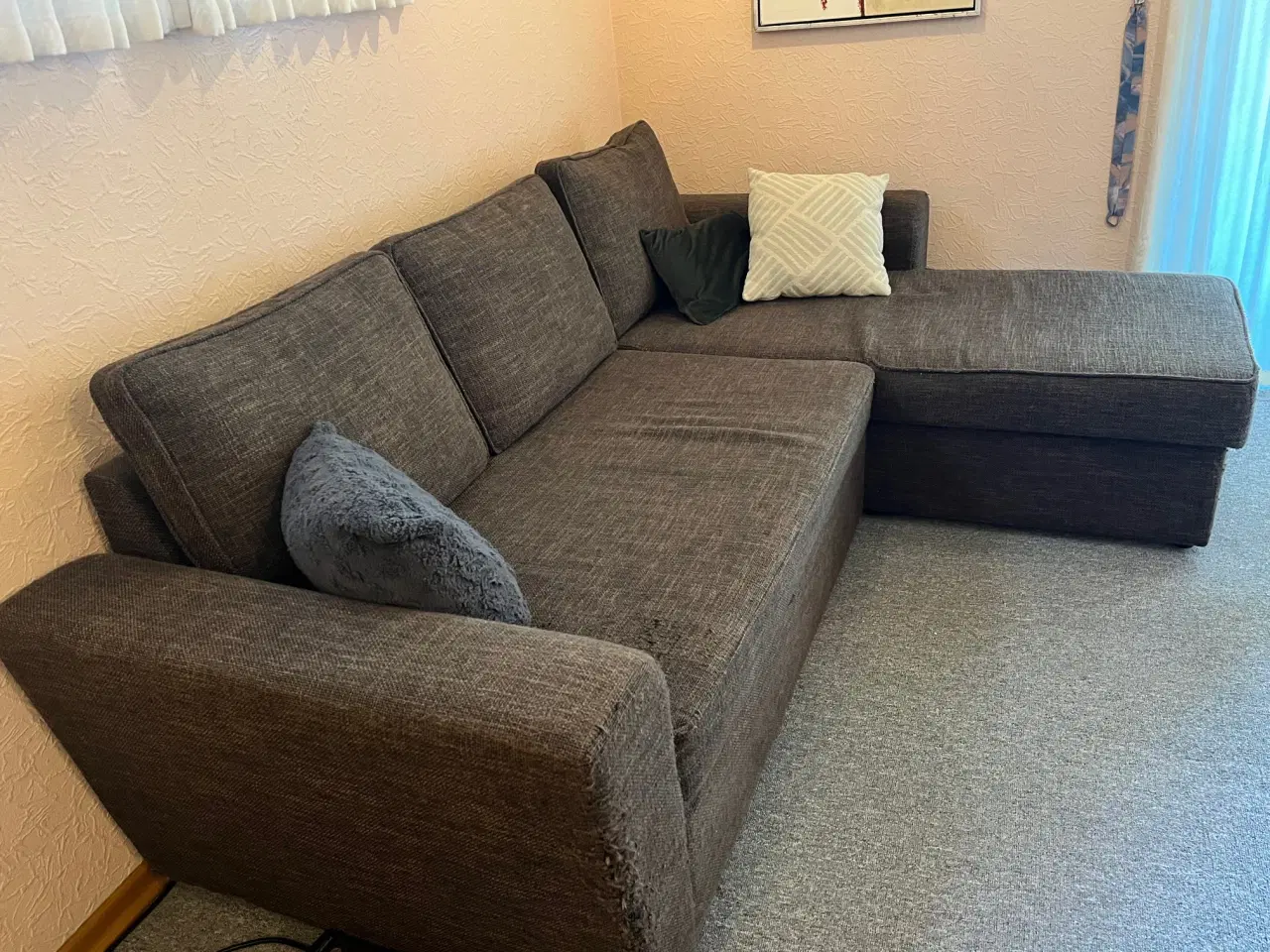 Billede 2 - Sovesofa med chaiselong
