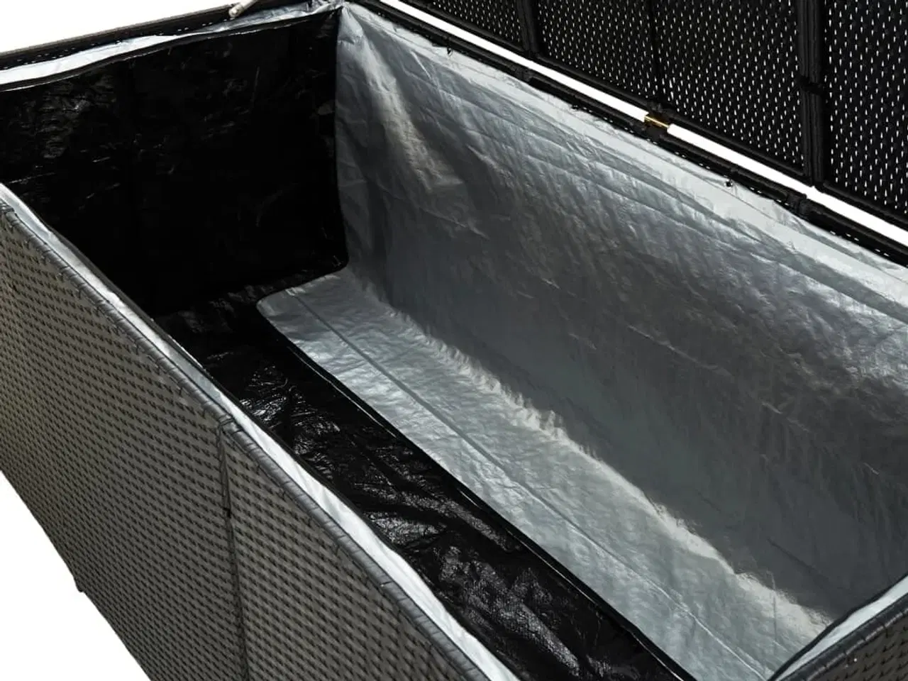 Billede 7 - Opbevaringskasse til haven 180x90x70 cm polyrattan sort