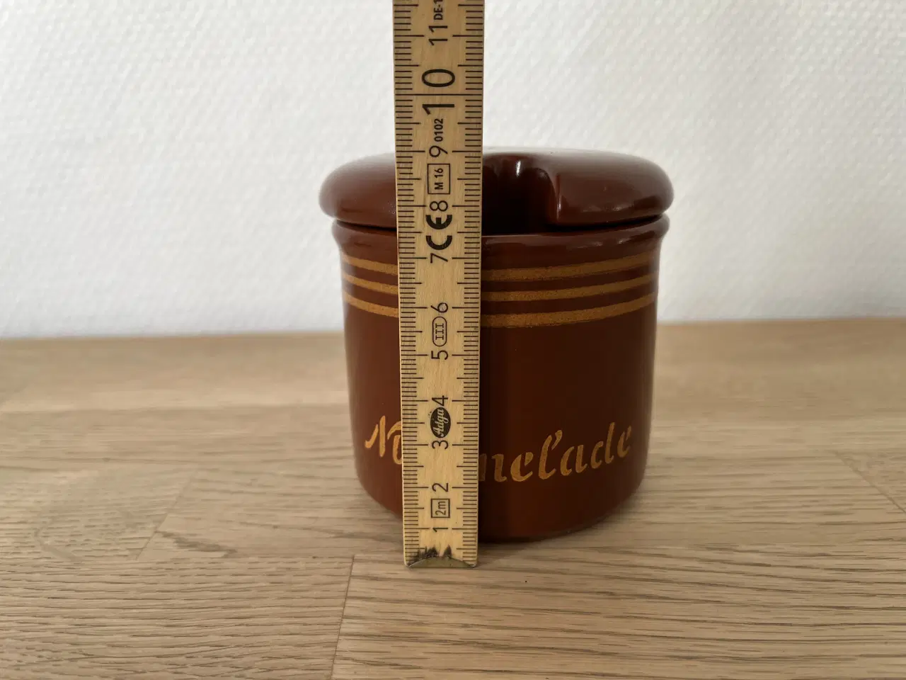 Billede 5 - Brun retro marmeladekrukke med låg