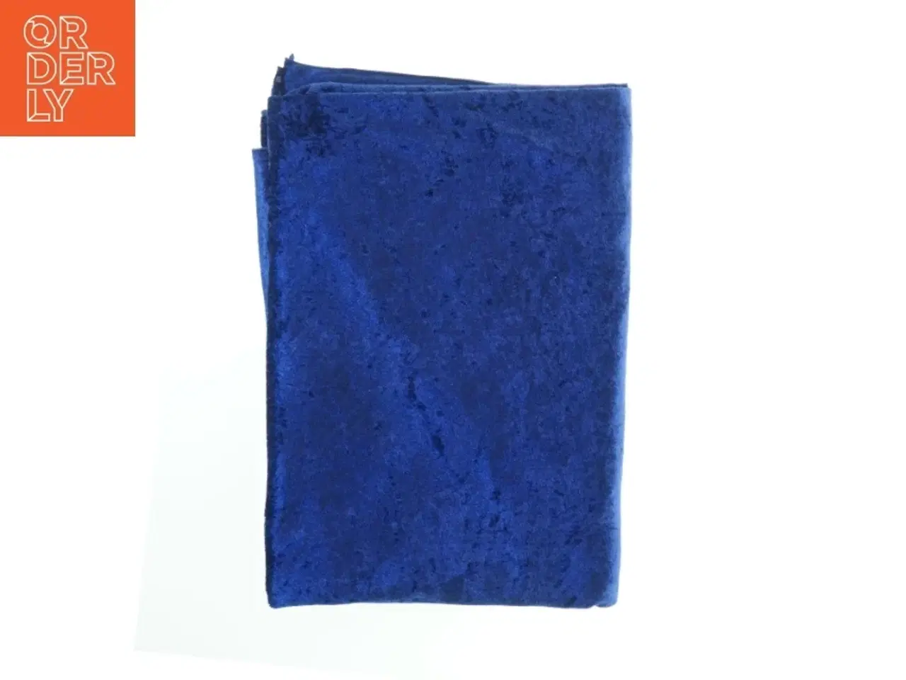 Billede 2 - Blå velour dug  (str. 225 x 175 cm)