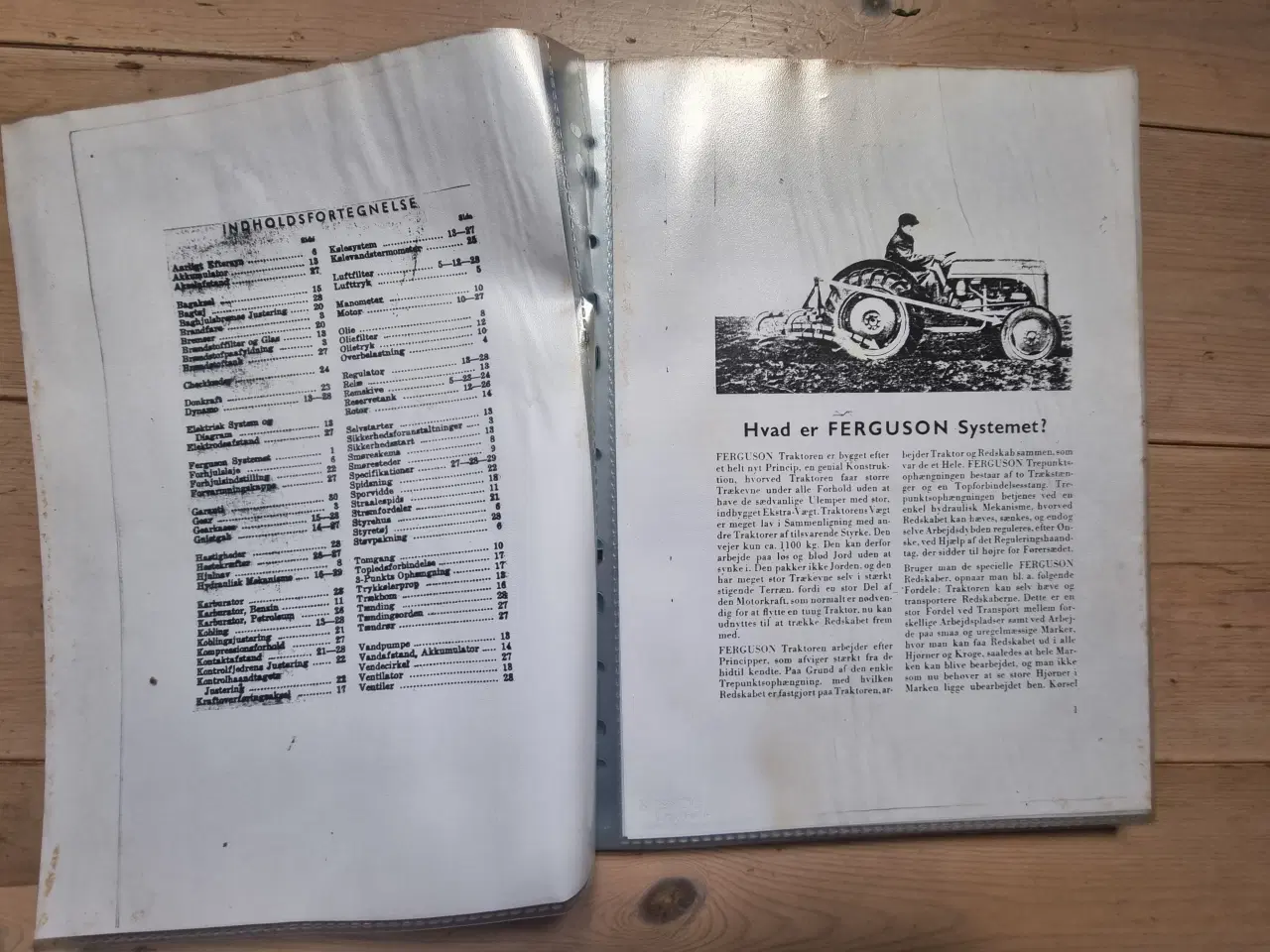 Billede 3 - Instruktionsbog til Ferguson traktor