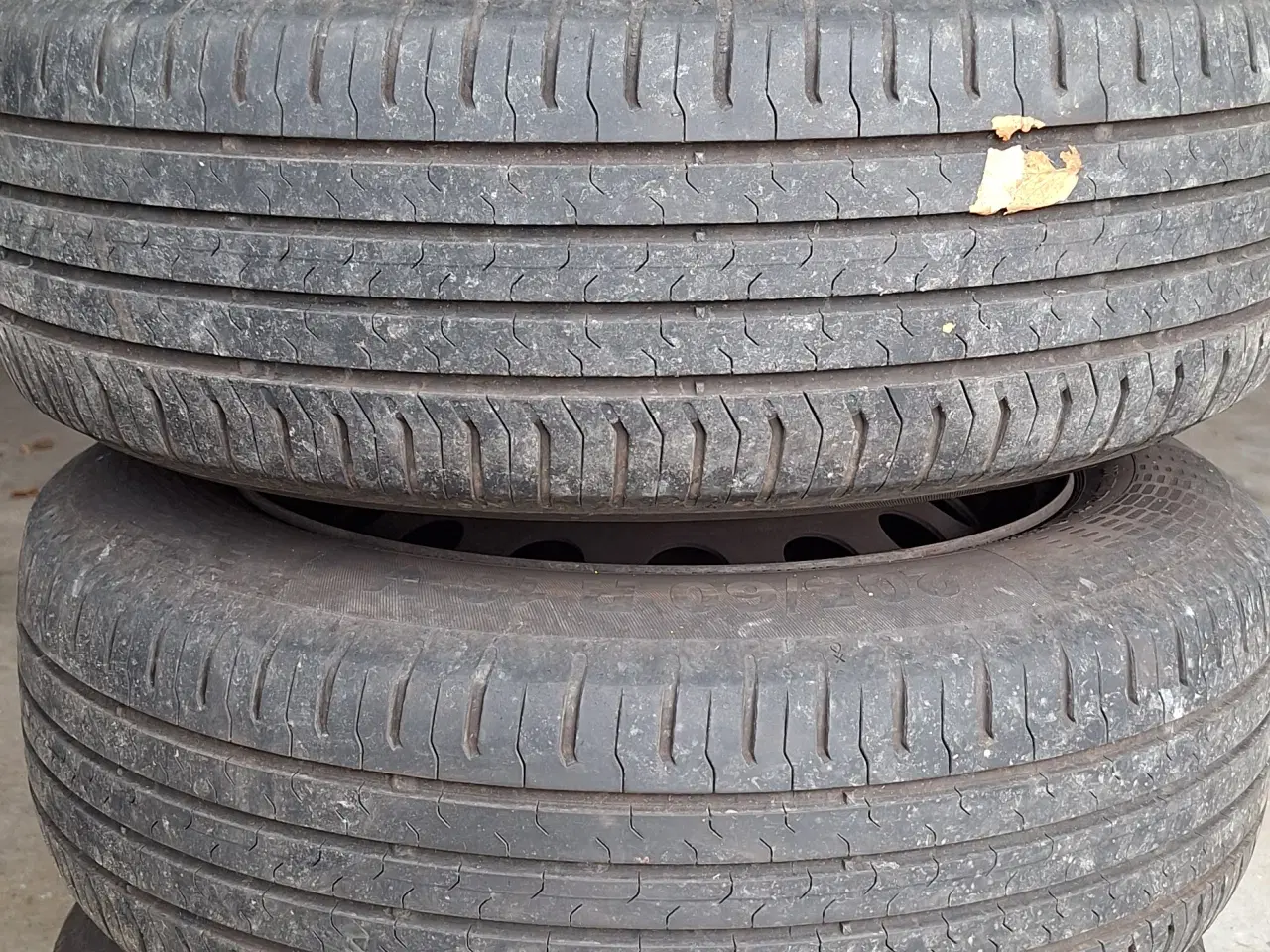 Billede 3 - Sommerdæk på stål fælge