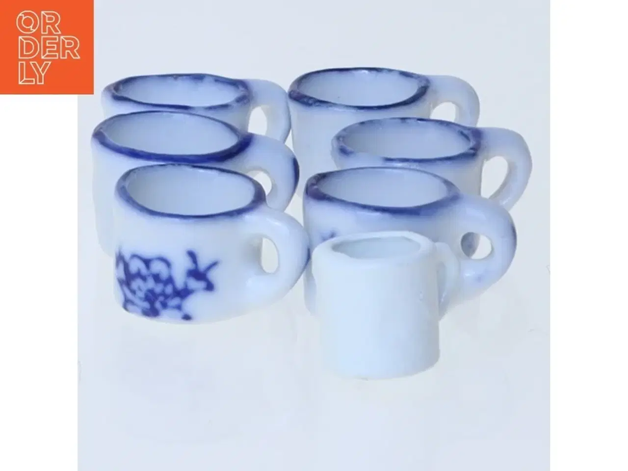 Billede 2 - Miniature porcelæns tesæt (str. 1 cm og 2 cm)