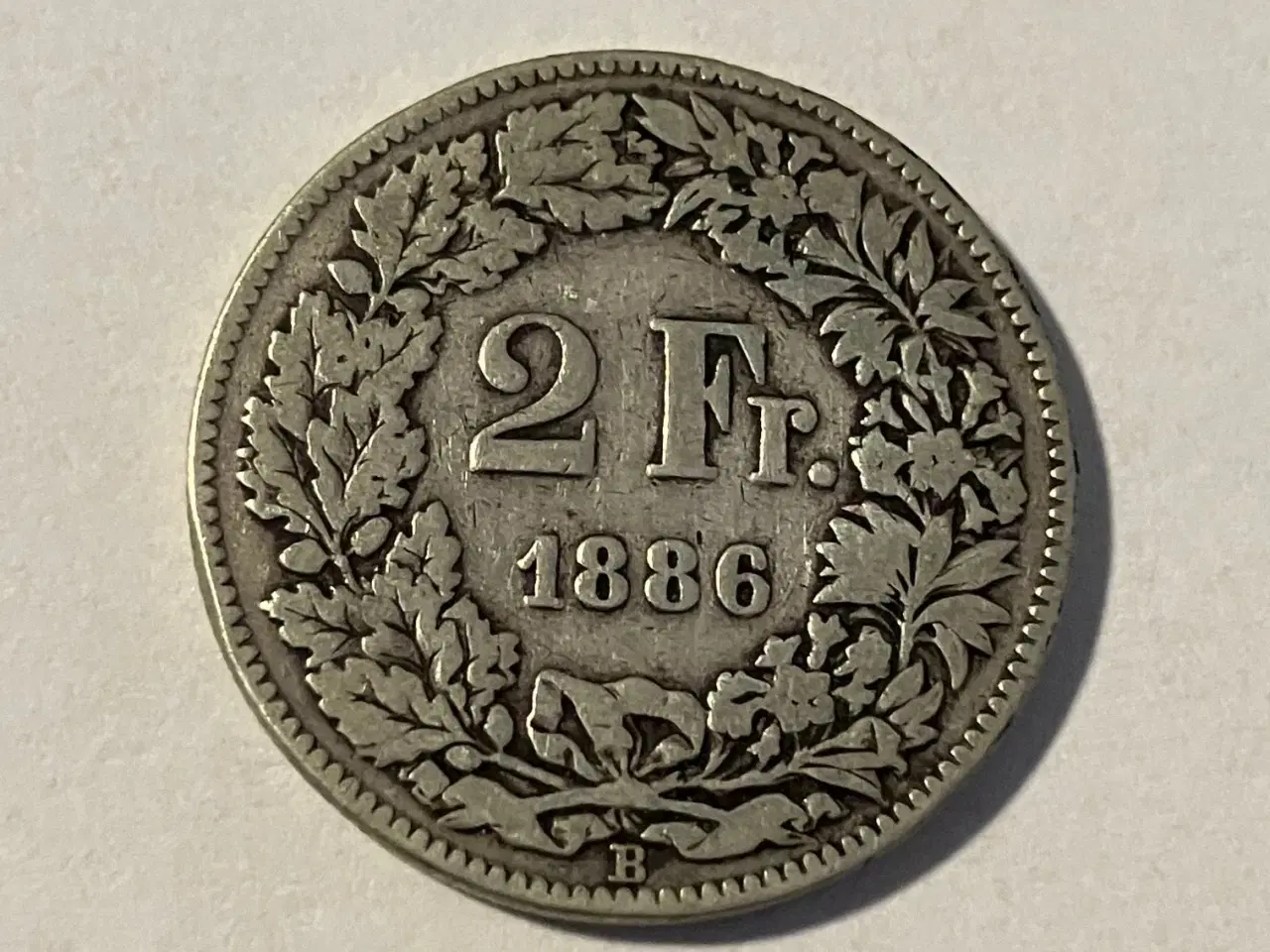 Billede 1 - 2 Francs Switzerland 1886