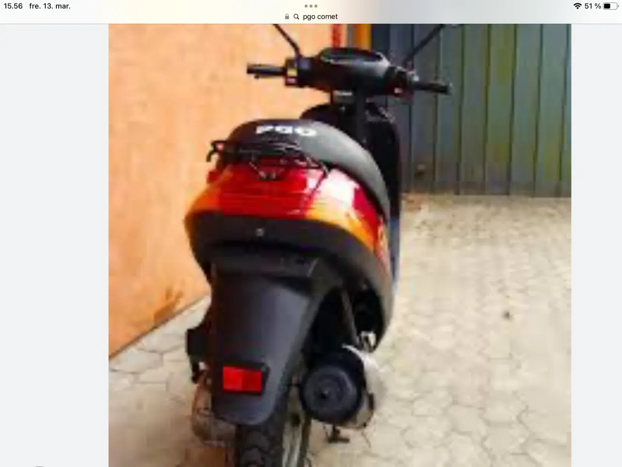 Billede 1 - Bag lygte glas til Pgo comet købes helst på Fyn