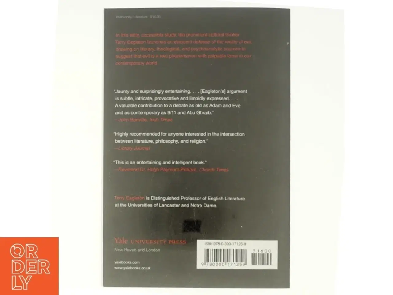 Billede 3 - On Evil af Terry Eagleton (Bog)