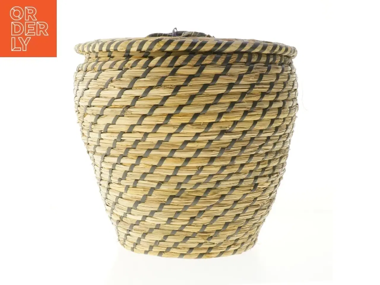 Billede 1 - Rund kurv (str. Ø. 28 cm. længde, 27 cm)