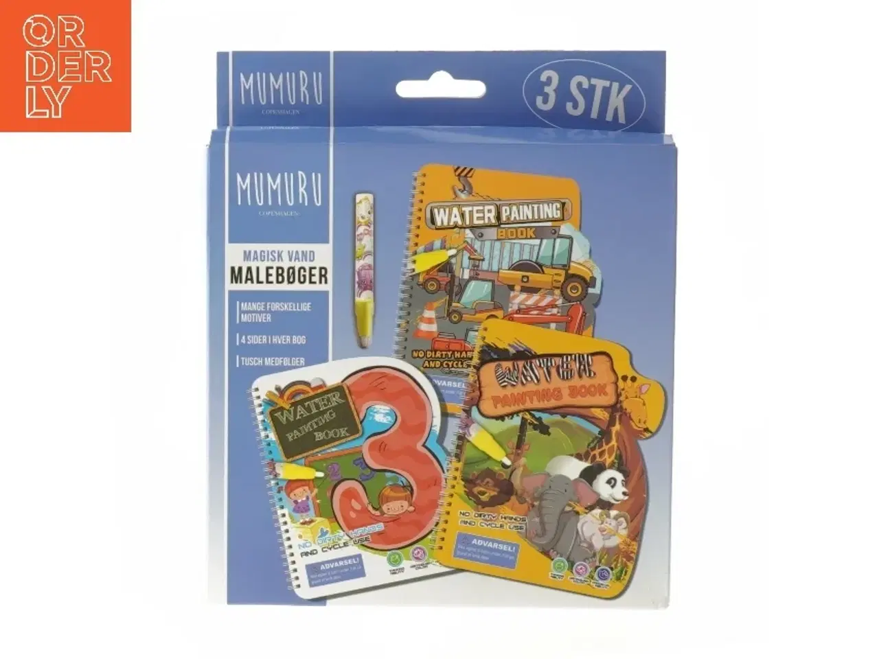 Billede 2 - Vand malebøger sæt fra Mumuru (str. 16x13 cm)