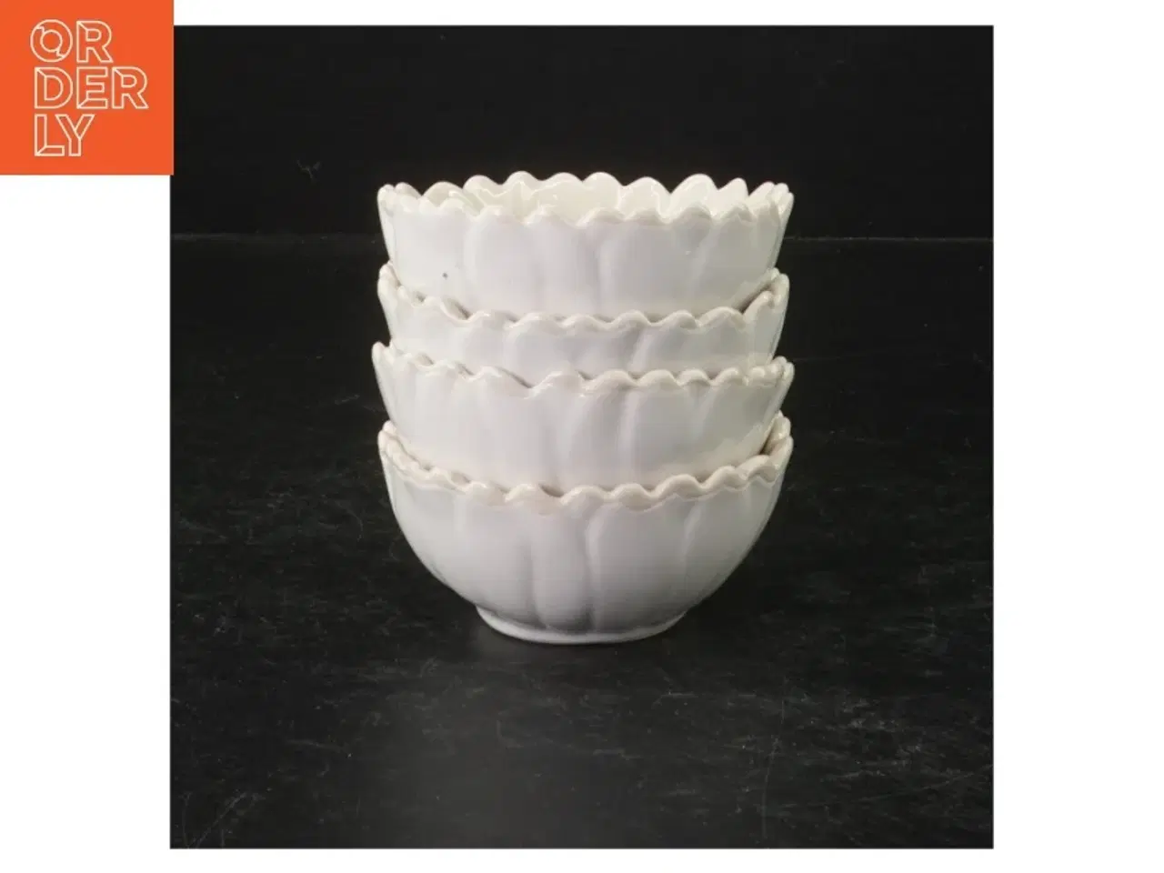 Billede 2 - Hvide porcelænsskåle fra Søstrene Grene (str. Ø. 8 cm. 4 styk)