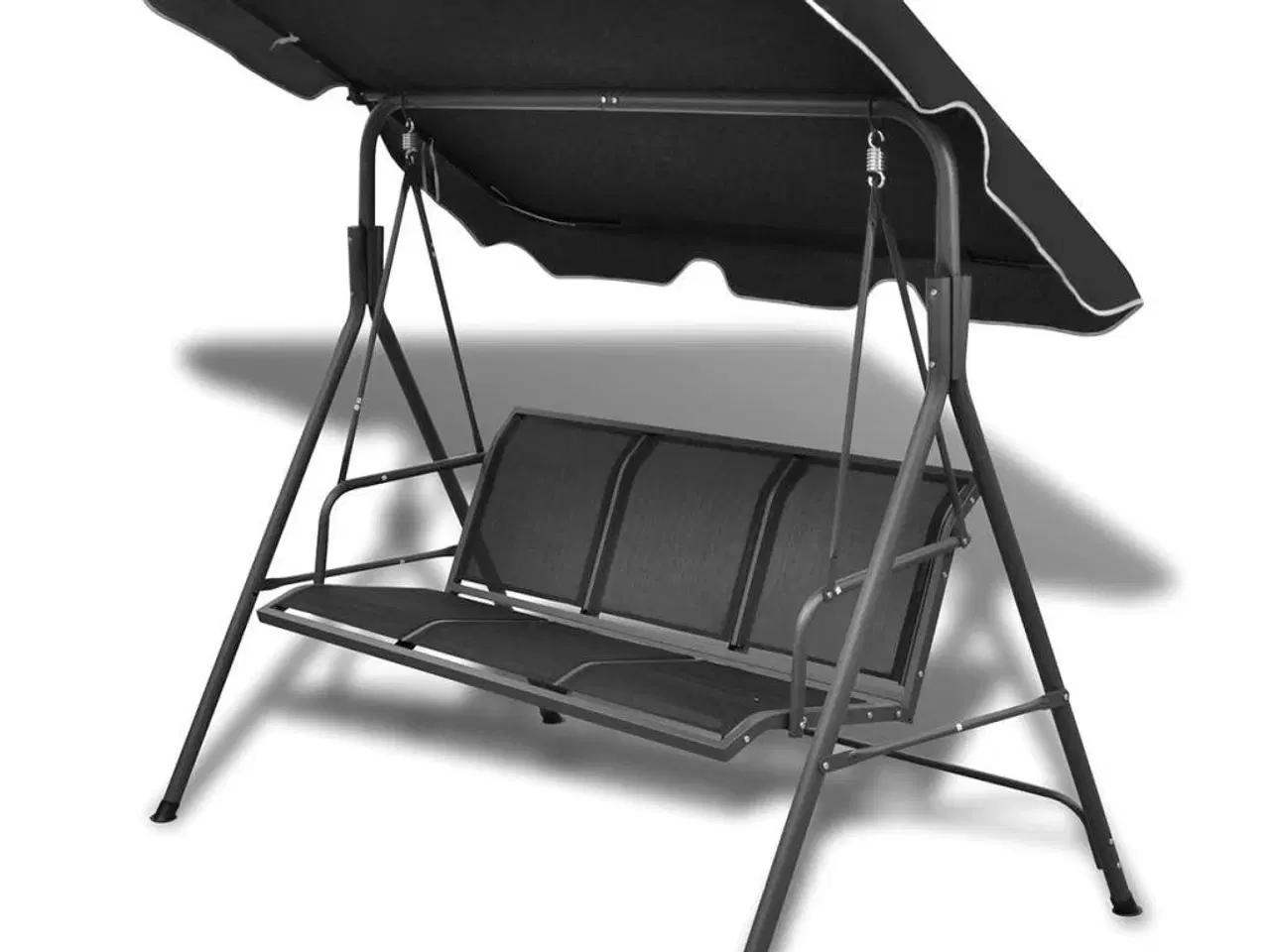 Billede 1 - Gyngesofa til haven med baldakin sort