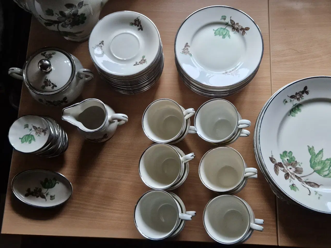 Billede 4 - Grøn vallø Københavns porcelæn kaffestel