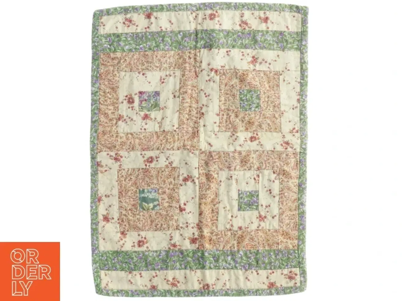 Billede 1 - Håndlavet quiltet dækserviet (str. 46 x 34 cm)