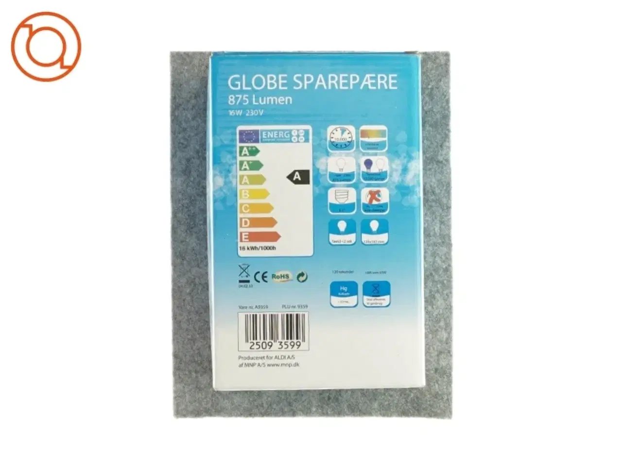 Billede 2 - Globe sparepære med 875 lumen