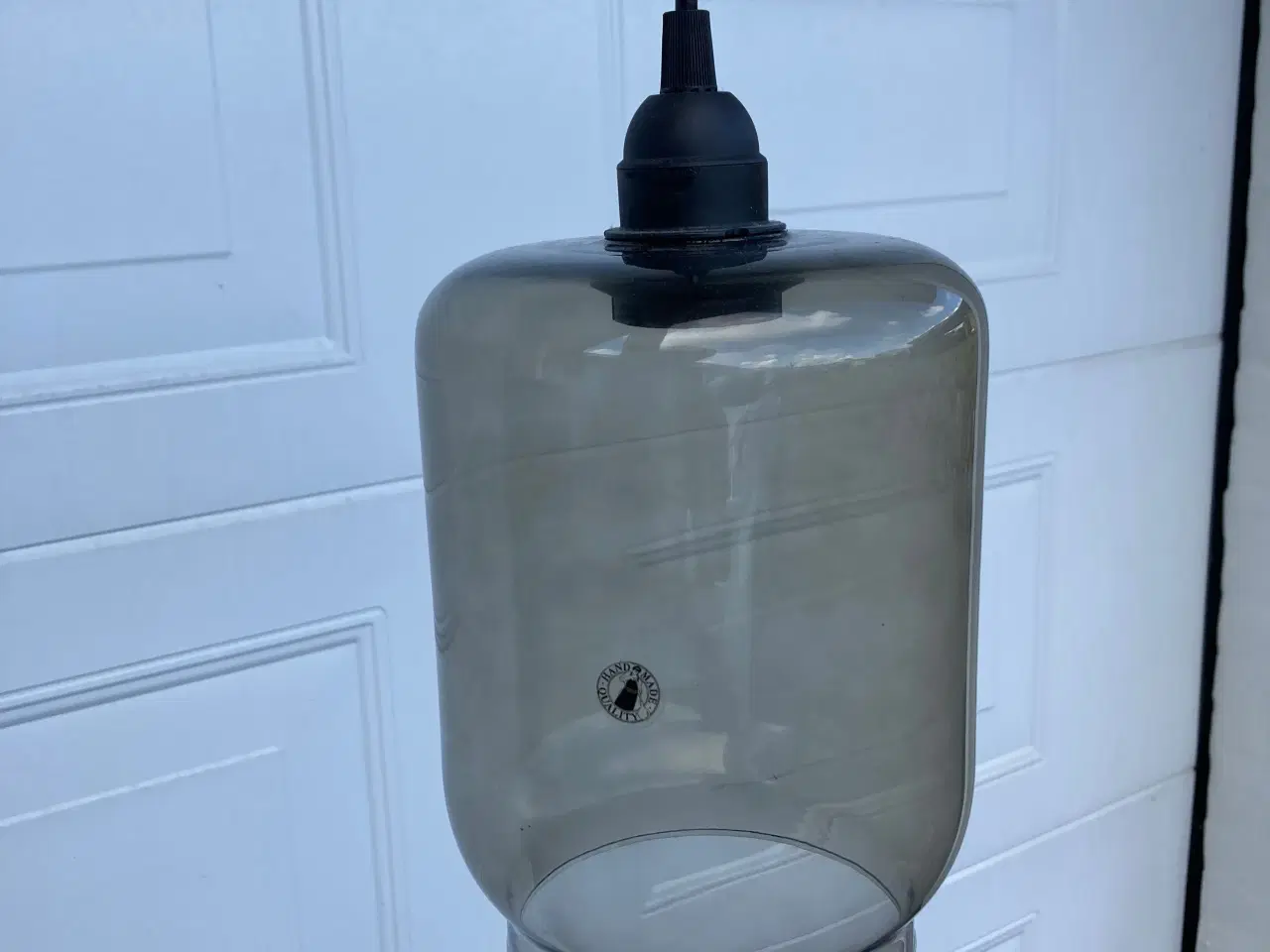 Billede 2 - Loftslamper i grå håndlavet glas